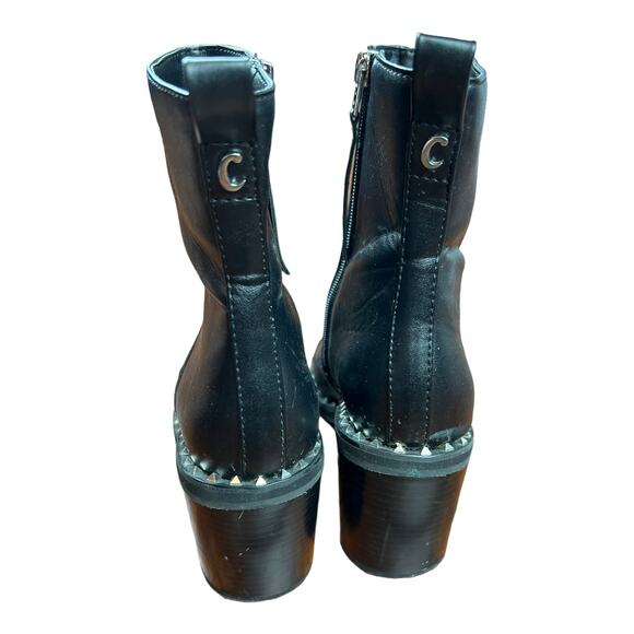 Circus Sam Edelman Black Boots Booties Stacked heel 8.5 - Picture 6 of 11